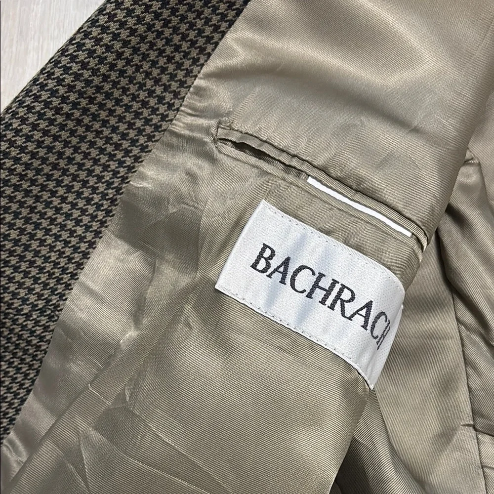 🔥BUNDLESALE Mens 44R Bachrach Wool Sport Coat Classic Single-Breasted Blazer